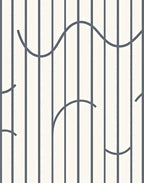Striking Parallel Lines Curves Pattern Rug