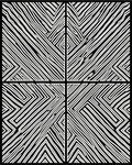 Monochrome Bold Diagonal Stripe Pattern Rug
