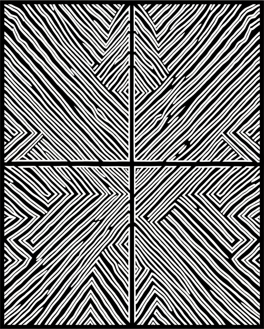 Monochrome Bold Diagonal Stripe Pattern Rug
