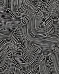 Black And White Swirling Lines Rug