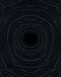 Dark Organic Flowing Lines Overlay Rug