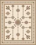 Classic Floral Geometric Medallion Rug
