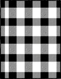 Classic Black White Buffalo Check Design Rug