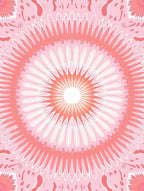 Pink Floral Mandala Radiance Rug