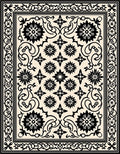 Vintage Floral And Star Pattern Rug