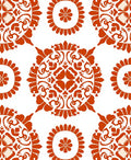 Ornate Circular Floral Pattern Rug