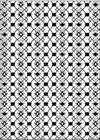 Geometric Lattice And Detail Pattern Rug