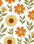 Retro Floral Pattern Design Rug