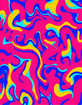 Vibrant Abstract Swirl Pattern Rug