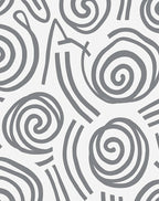 Abstract Swirls Lines Pattern Rug