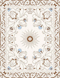 Art Nouveau Floral Swirls Rug