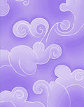 Lavender Swirl Cloud Pattern Rug