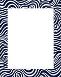Navy and White Swirl Pattern Rug