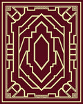Art Deco Geometric Pattern Design Rug