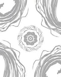 Abstract Swirl Flower Design Rug