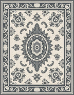 Ornate Floral Mandala Patterned Rug
