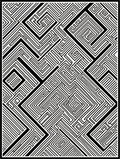 Graphic Maze Optical Illusion Rug