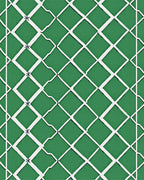 Green Diamond Net Pattern Rug