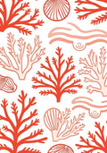 Coral Reef Abstract Pattern Rug