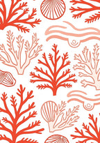 Coral Reef Abstract Pattern Rug
