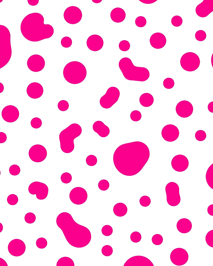 Bold Pink Spot Pattern Design Rug