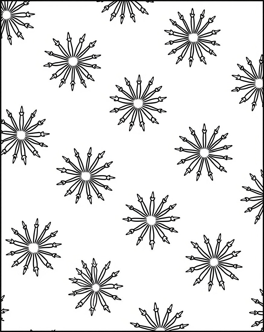 Starburst Radial Black White Pattern Rug