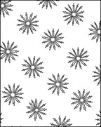 Starburst Radial Black White Pattern Rug