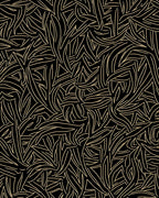 Black Gold Abstract Woven Pattern Rug