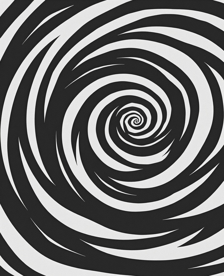 Abstract Swirl Pattern Rug