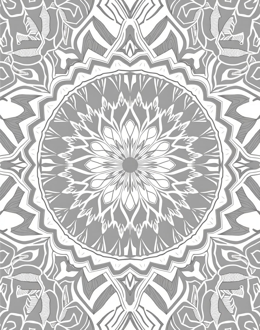 Intricate Mandala Pattern Rug