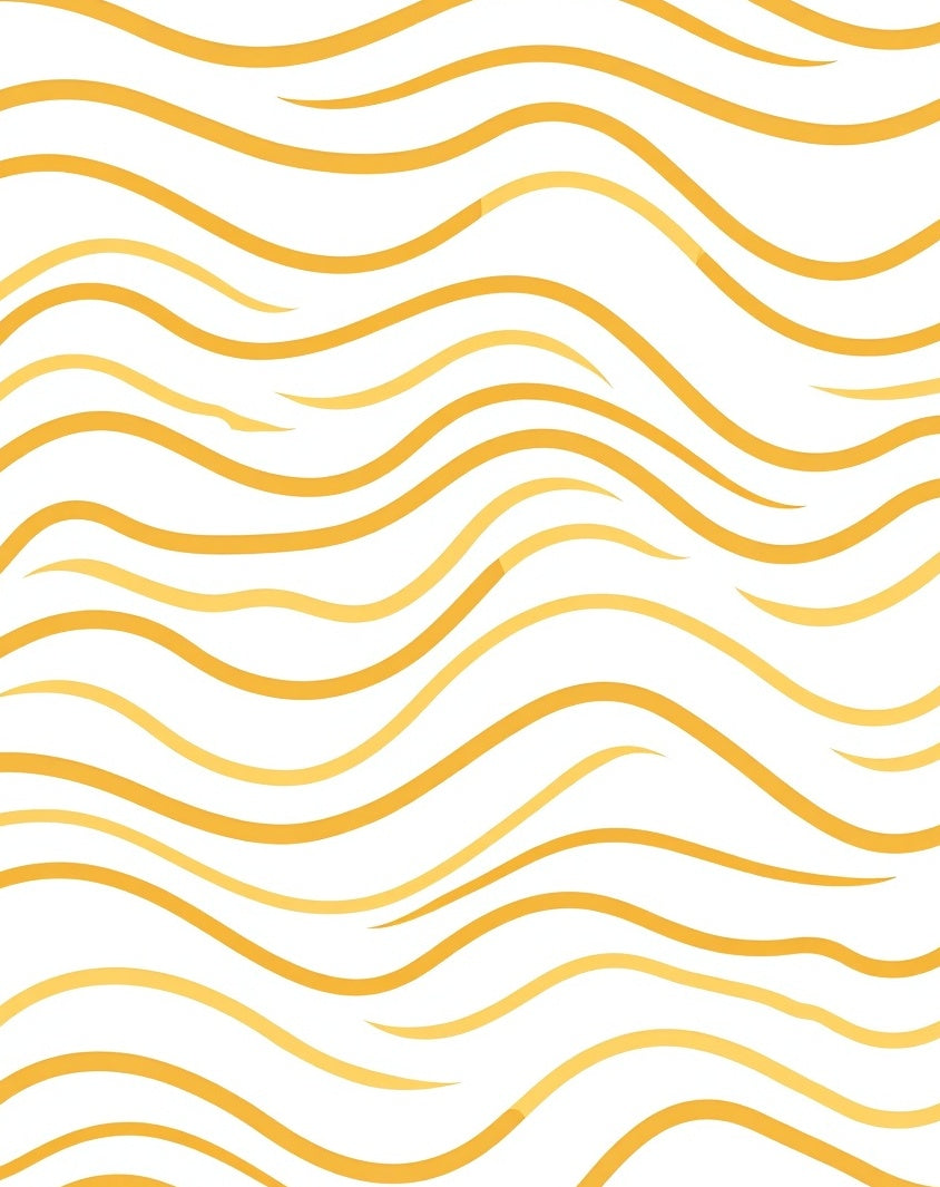 Golden Wave Pattern Rug Design Rug