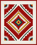 Bold Geometric Southwest Diamond Pattern Rug
