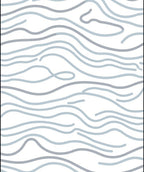 Abstract Wavy Line Pattern Design Rug