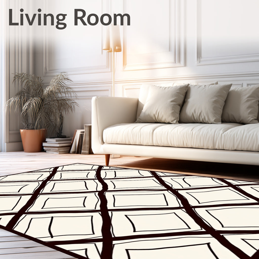 Abstract Diamond Pattern Rug