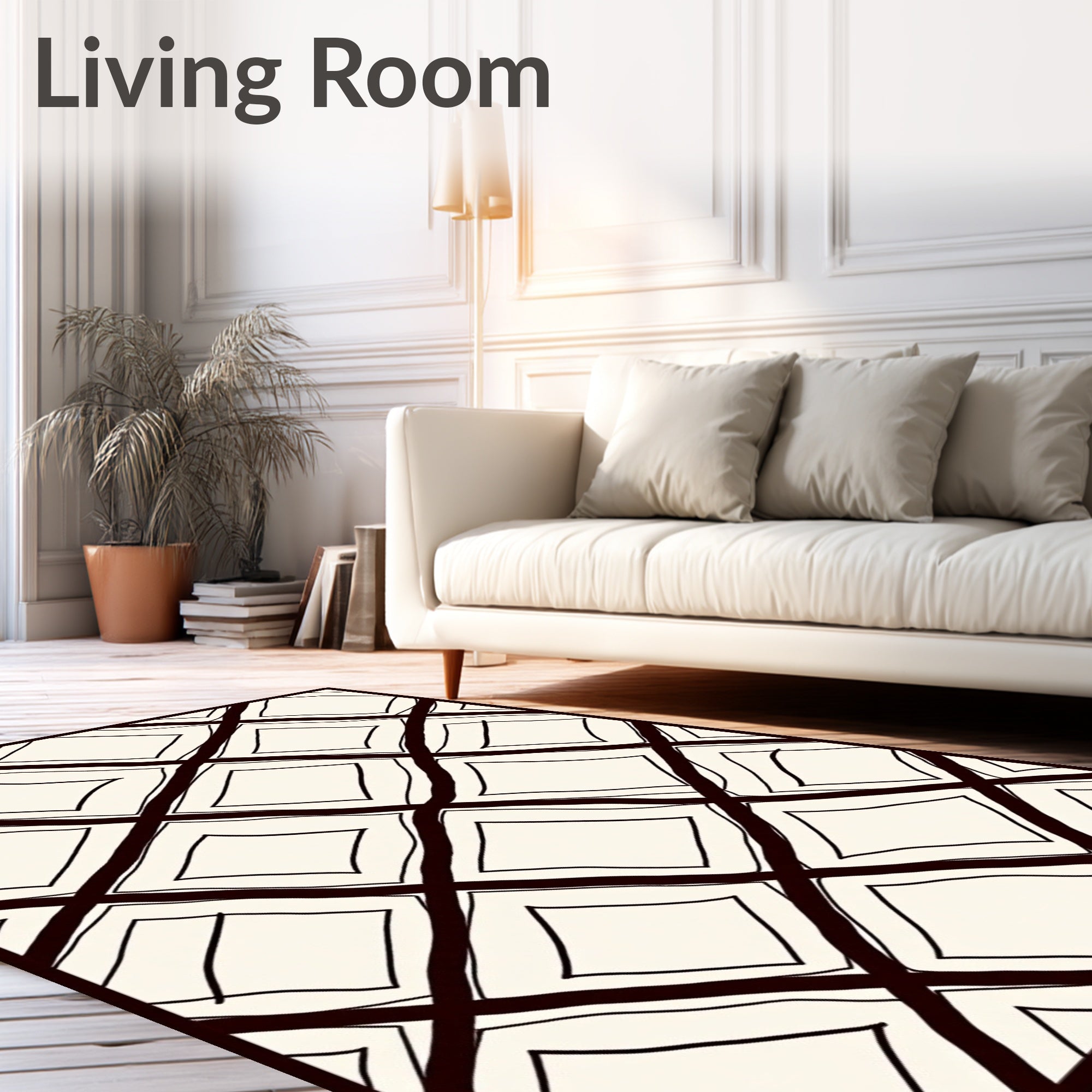 Abstract Diamond Pattern Rug