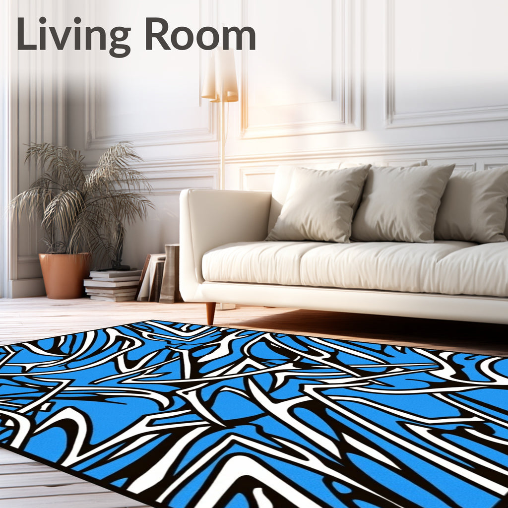 Dynamic Abstract Graphic Flow Rug