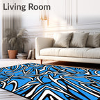 Dynamic Abstract Graphic Flow Rug