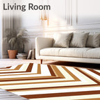 Chevron Stripe Warm Tones Rug