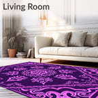 Elegant Floral Patterned Design Rug