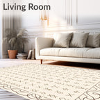 Abstract Symbols Geometric Pattern Design Rug