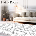Abstract Woven Diamond Pattern Rug