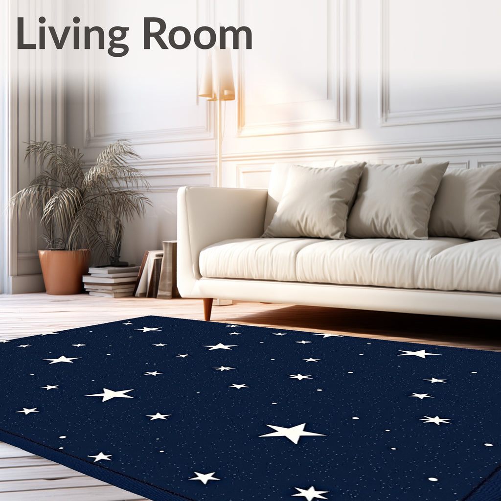 Night Sky Star Pattern Rug
