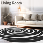 Abstract Swirl Pattern Rug
