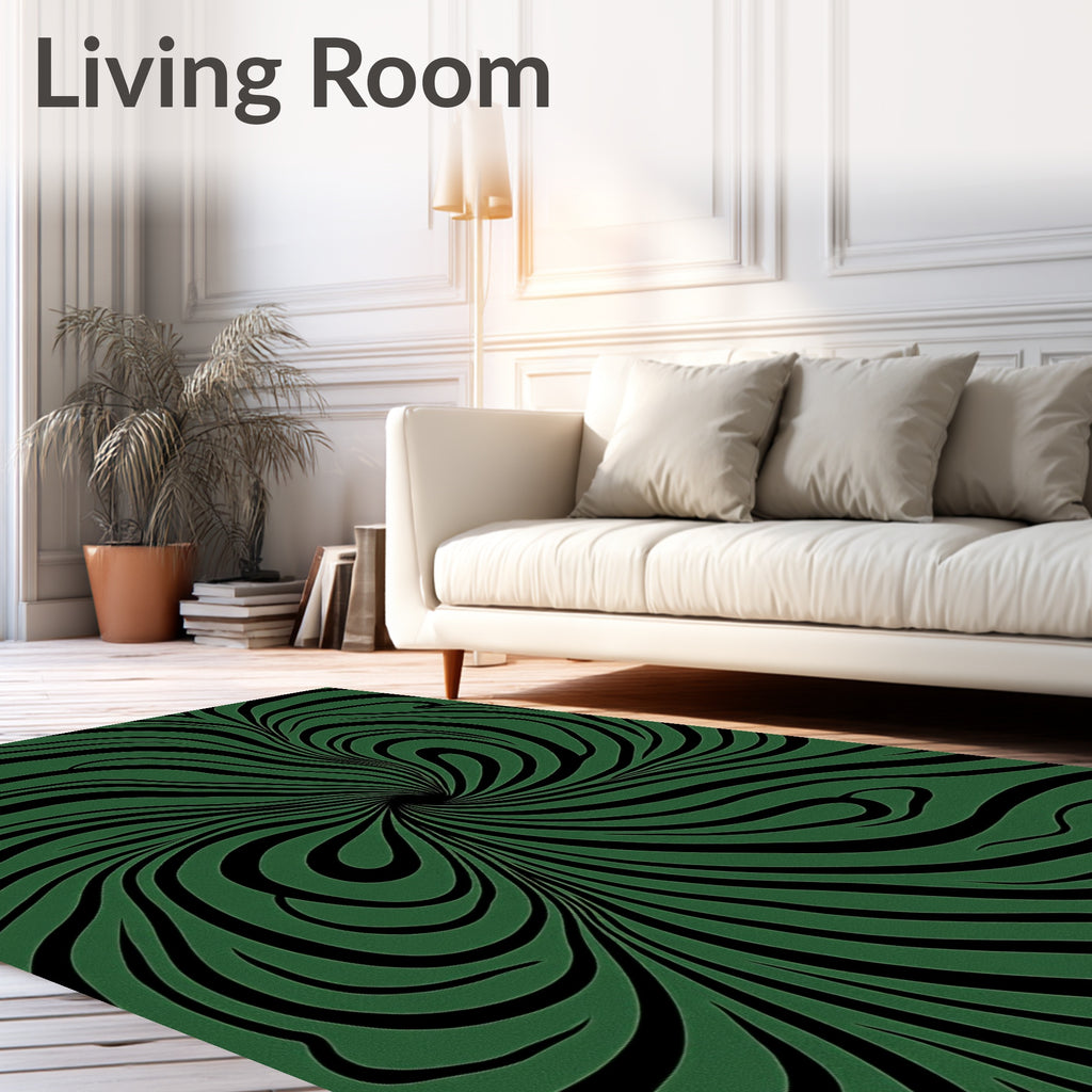 Abstract Swirl Pattern Design Rug