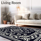 Cream Ornamental Classic Design Rug