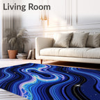 Cosmic Swirl Aura Pattern Rug