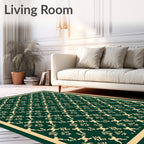 Intricate Vine Motif Pattern Rug