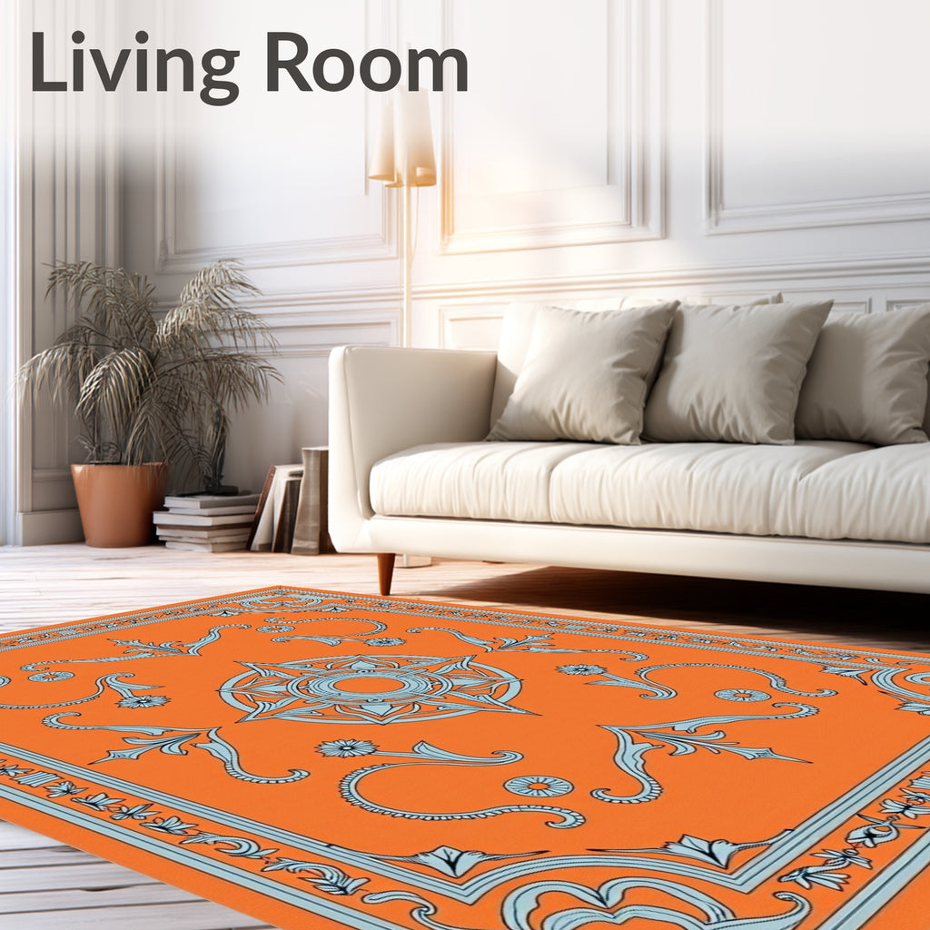 Mandala Floral Baroque Pattern Rug