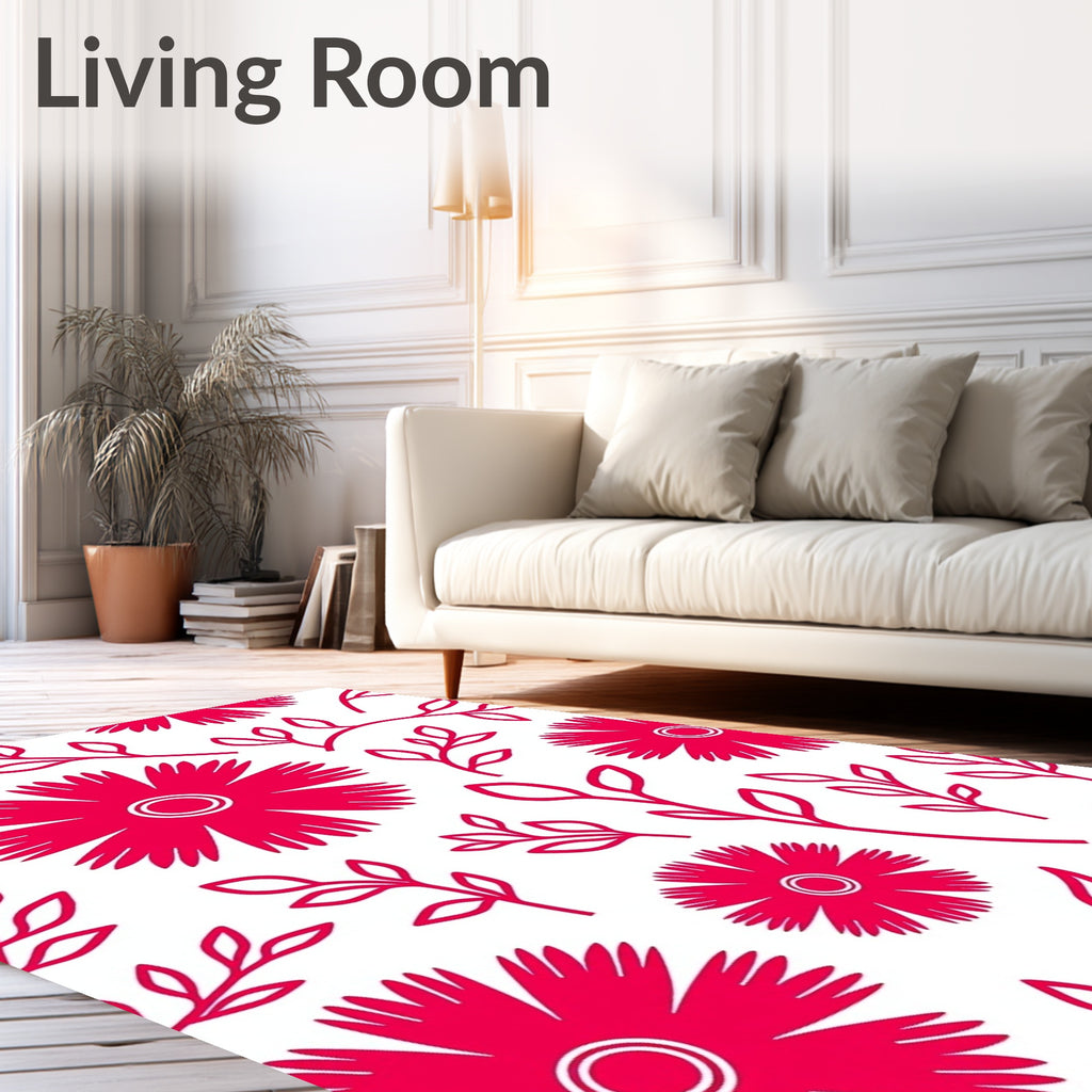 Modern Floral Vine Pattern Rug