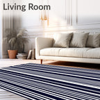 Classic Minimalist Stripe Design Rug